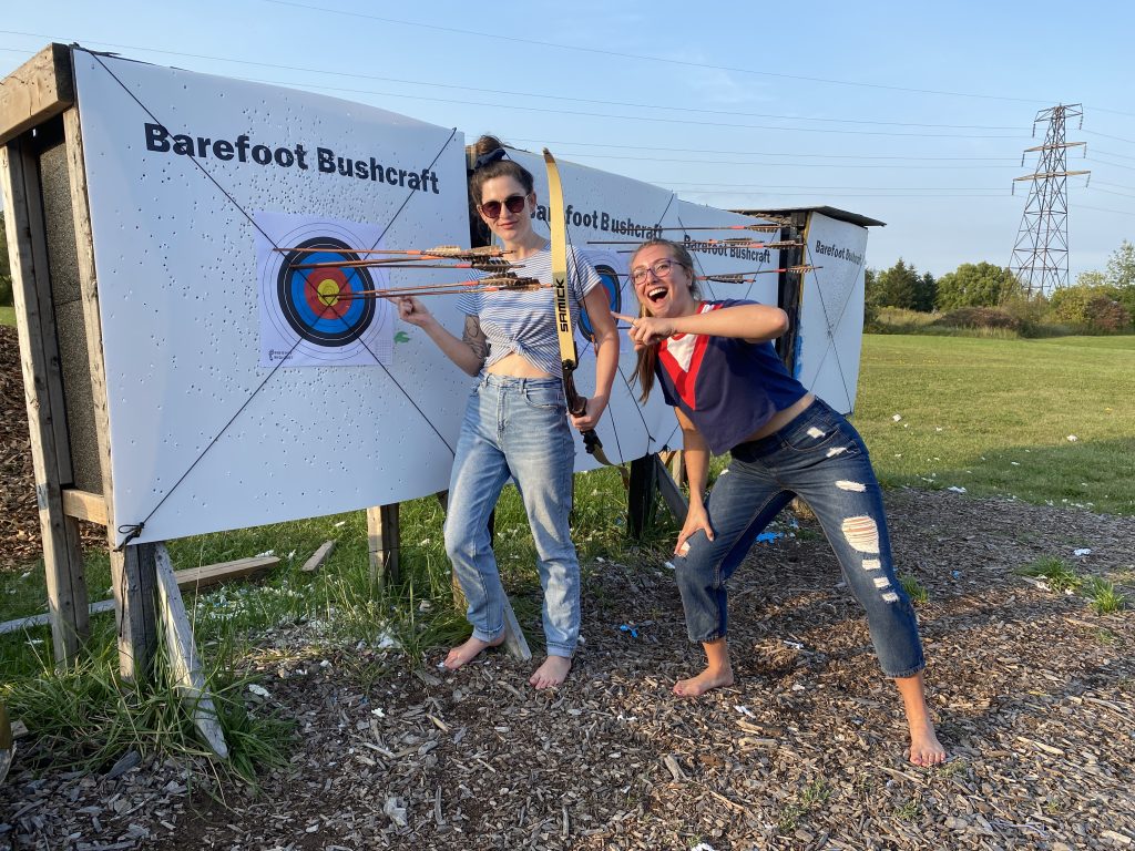 archery lessons Niagara at Barefoot Bushcraft